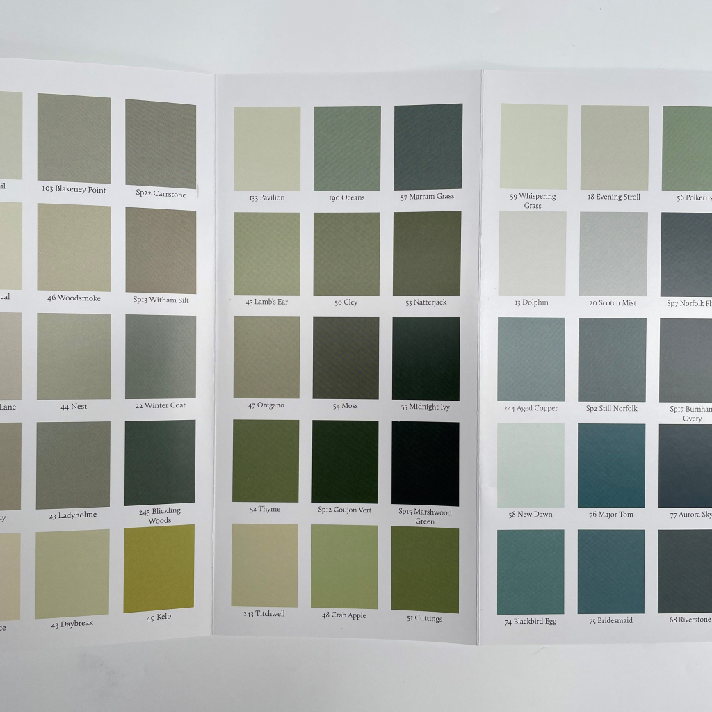 Printed Colour Card - Fenwick & Tilbrook